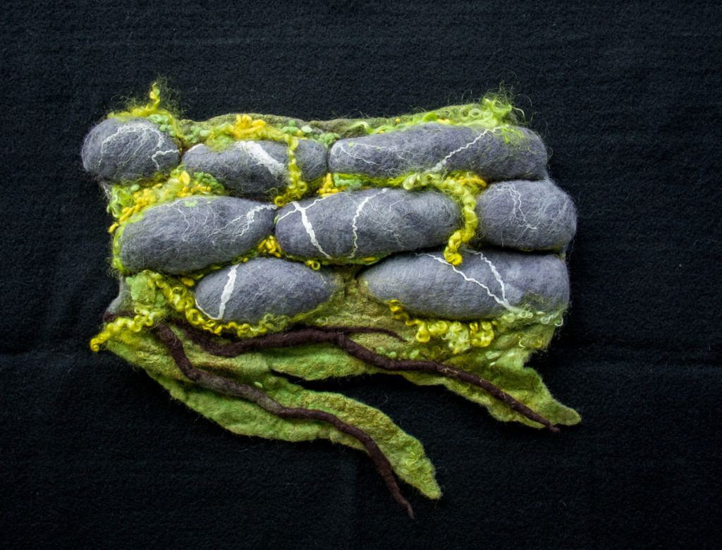 Felted Stone Wall